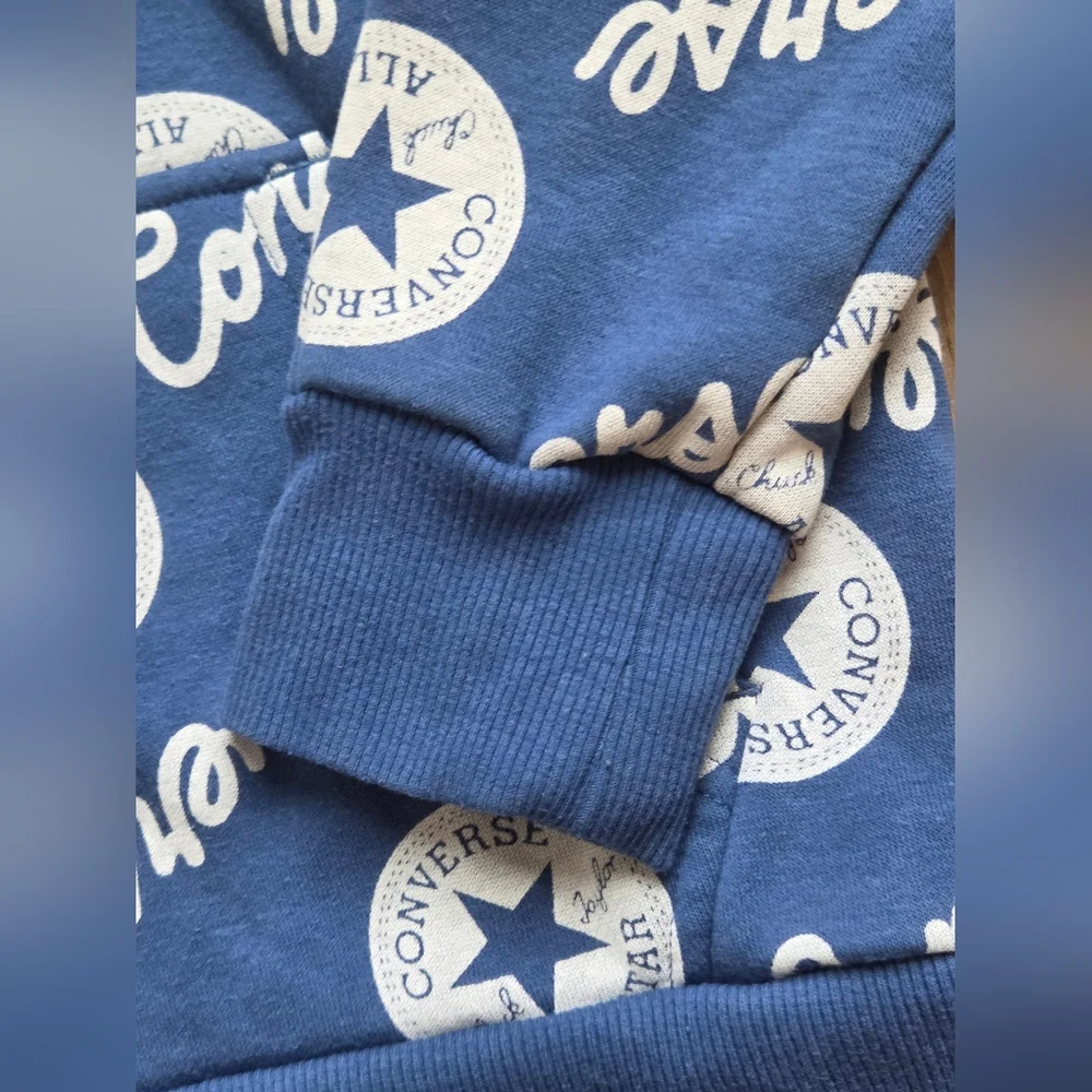 Converse Blue Logo Hoodie Youth Size